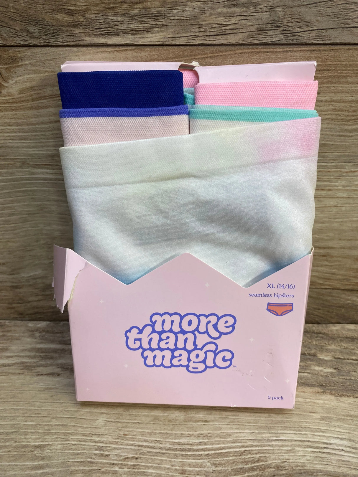 NEW More Than Magic 5Pk Seamless Hipsters Tie Dye Sz XL (14/16) - Me n Mommy To Be