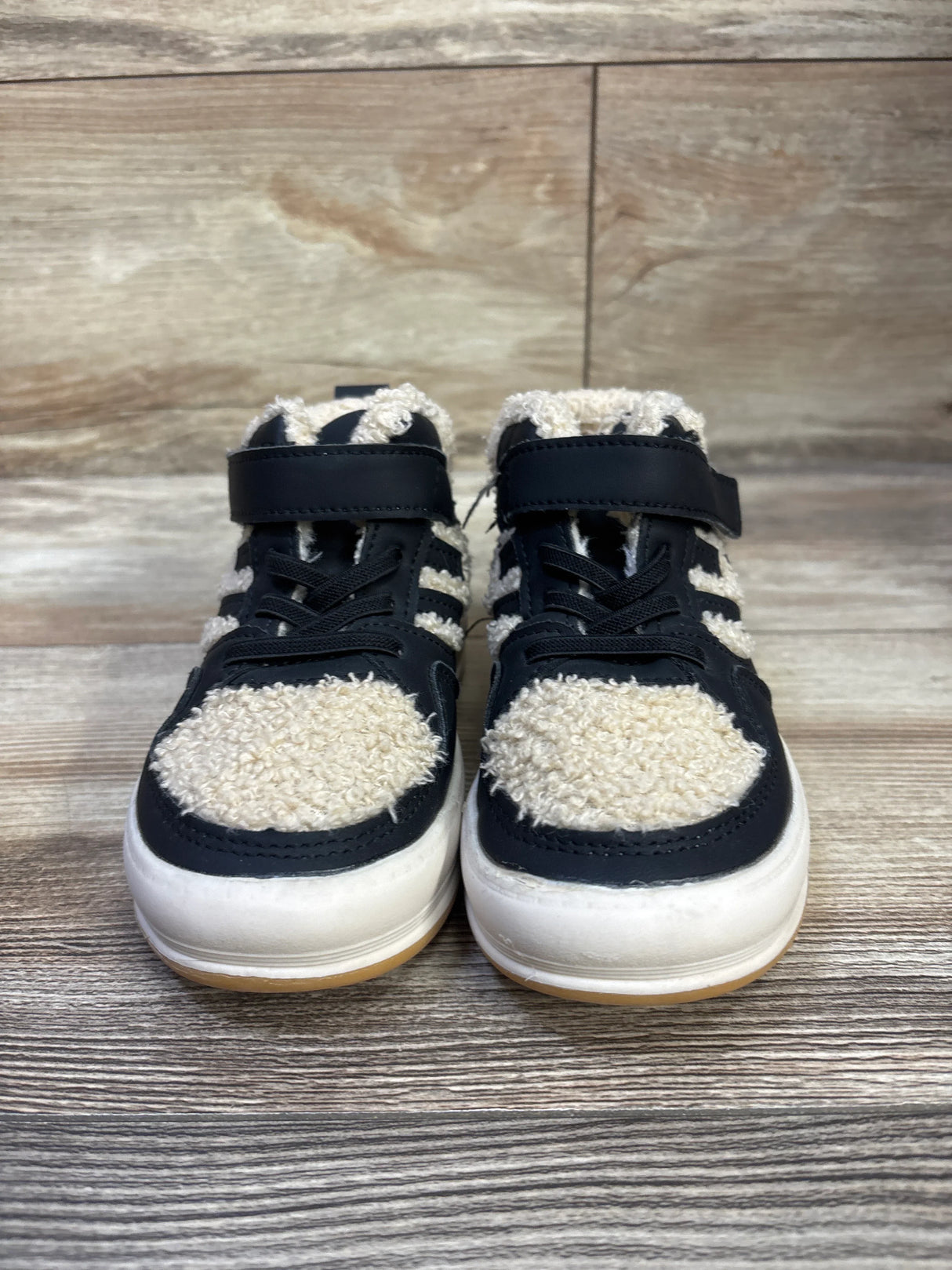 Shein Fleece High Top Sneakers Black sz 11c
