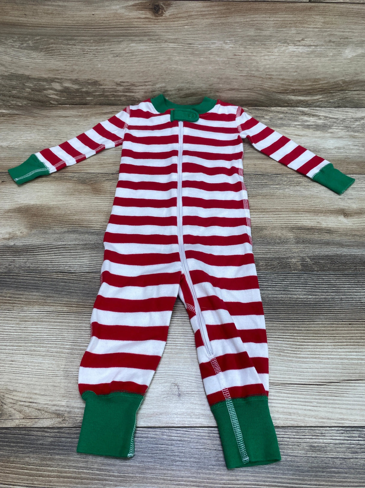 Hanna Andersson Striped Sleeper Red sz 6-12m - Me n Mommy To Be