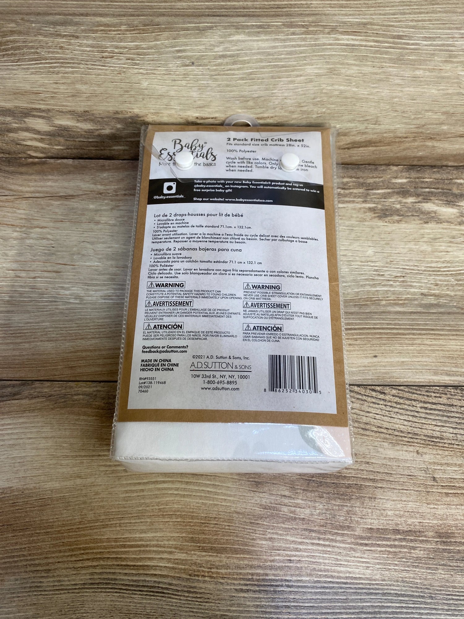 NEW Baby Essentials 2pk Microfiber Fitted Crib Sheets - Me n Mommy To Be