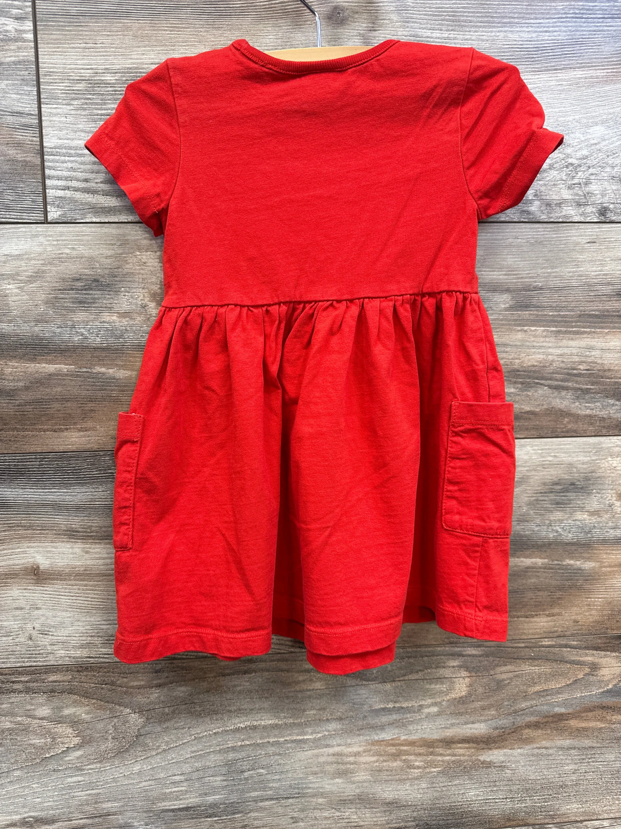 Hanna Andersson Play Dress W/Pockets Red sz 3T - Me n Mommy To Be
