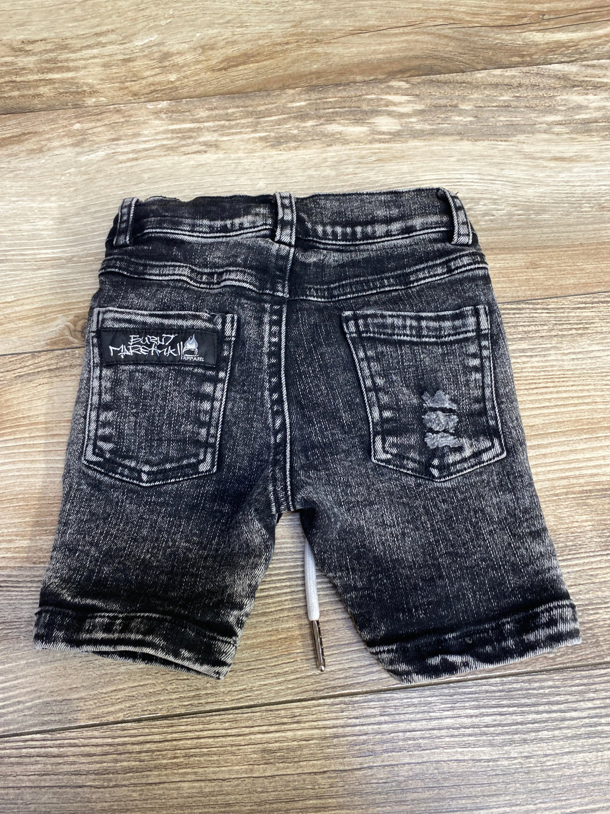 Burnt Marshmallow Drawstring Shorts Black sz 12m - Me n Mommy To Be