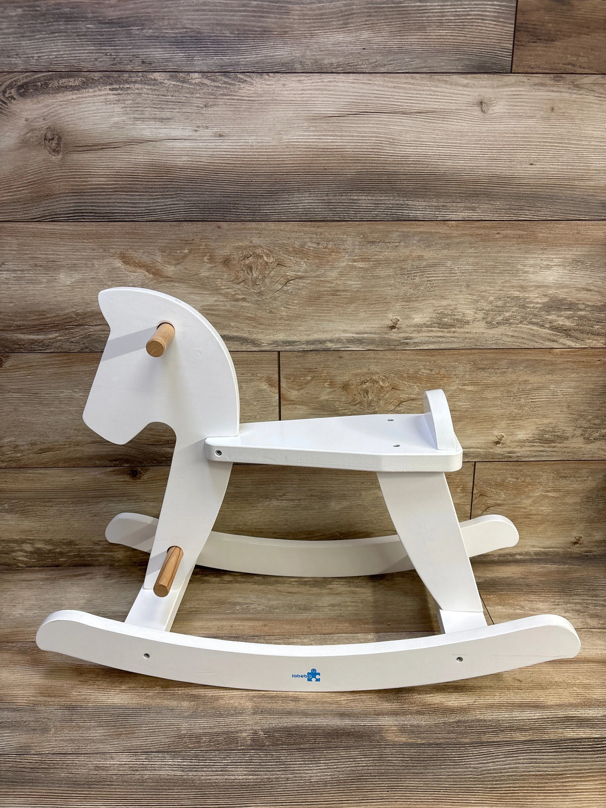 Labebe Wooden Rocking Horse - White