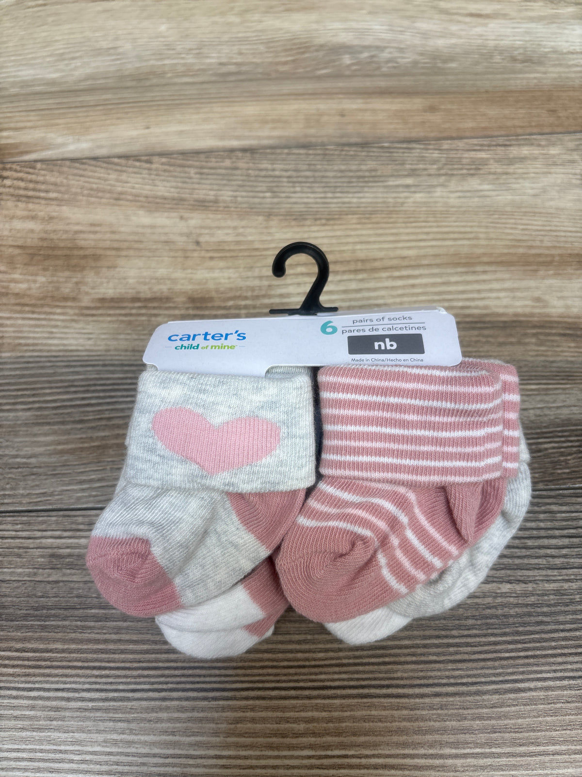 NEW Child Of Mine 6pk Socks sz Newborn
