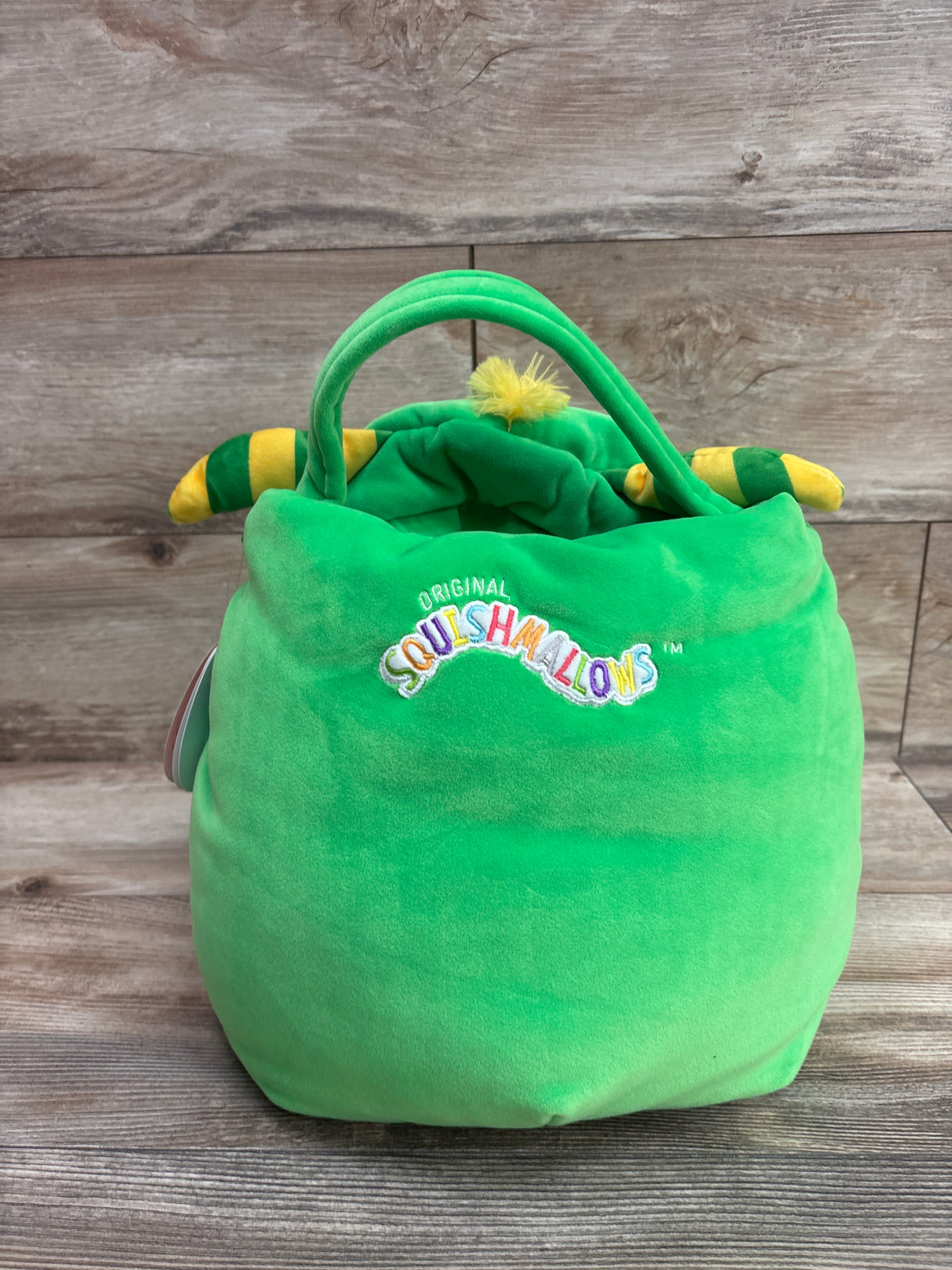 NEW Squishmallows Callum the Monster Halloween Trick-or-Treat Candy Pail Plush