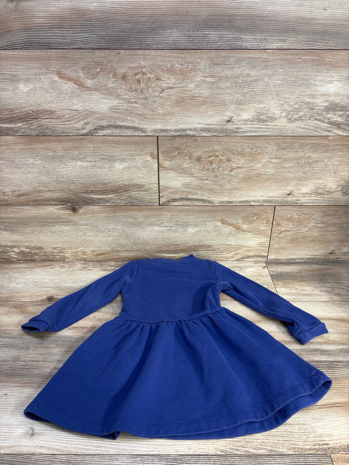 Mini Boden Embroidered Sweatshirt Dress Navy sz 3-4T