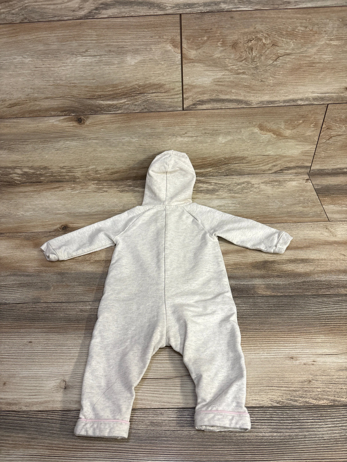 Little Marc Jacobs Hooded Coverall w/ Embroidered Kitty Grey sz 3m