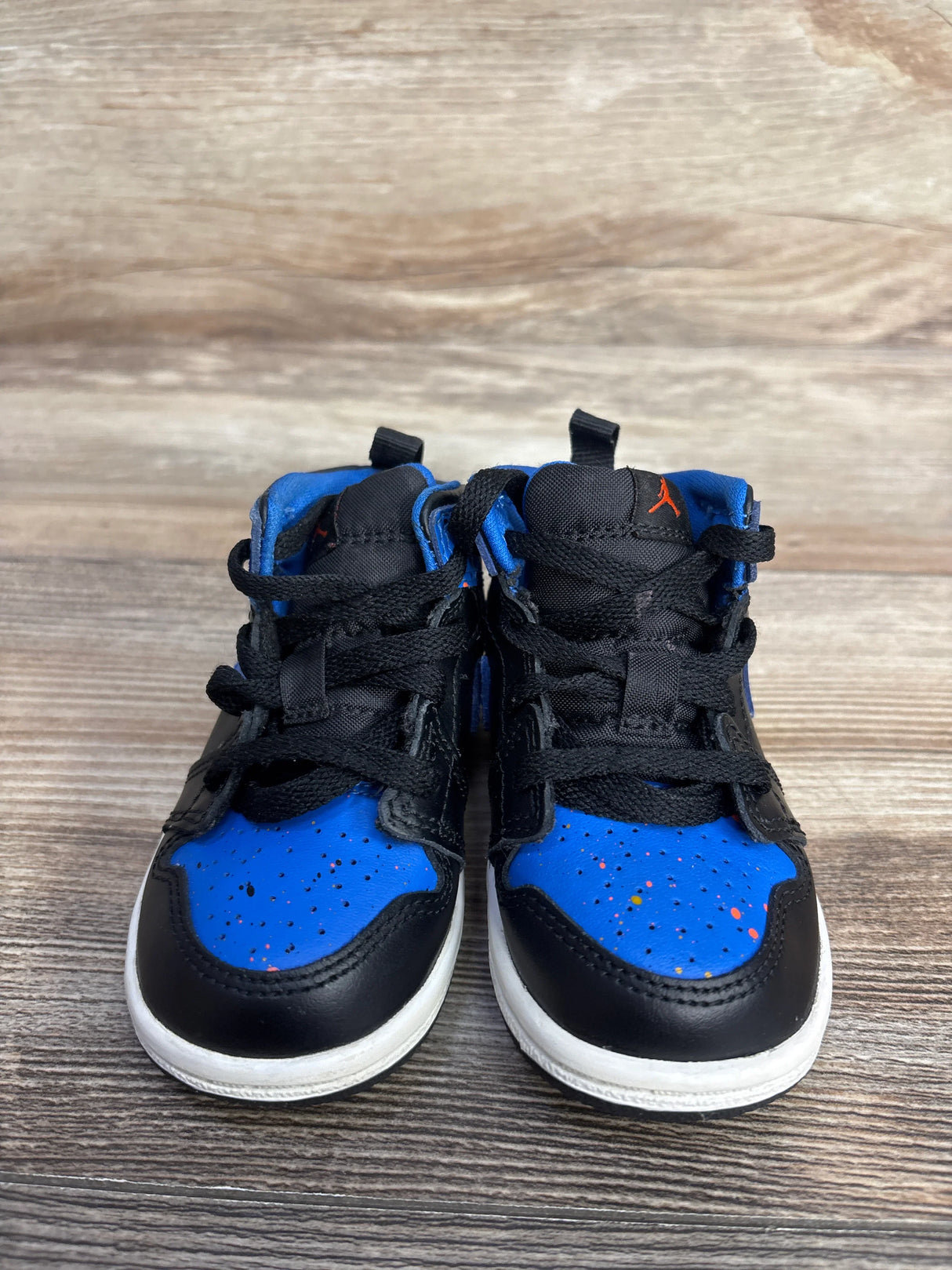 Air Jordan 1 Mid BT 'Royal Splatter' Sneakers sz 5c