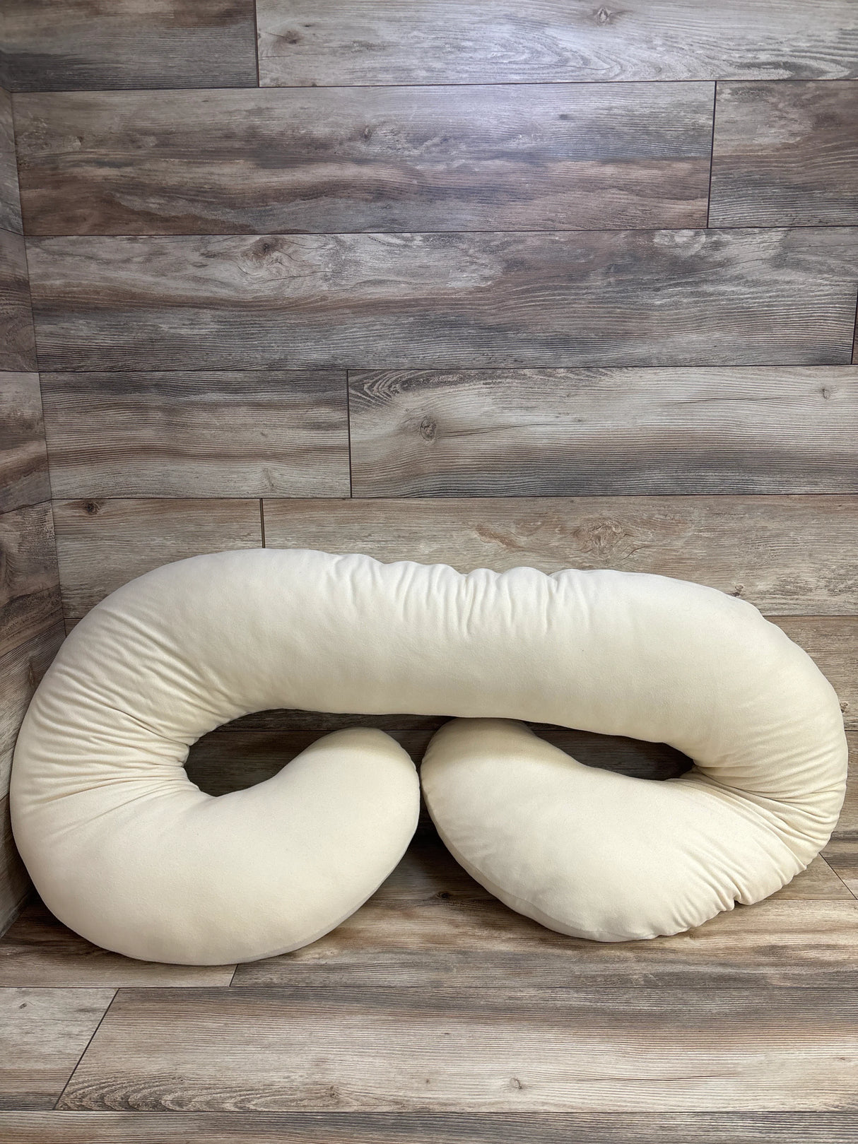 Pharmedoc C-Shaped Pregnancy Pillow, Beige