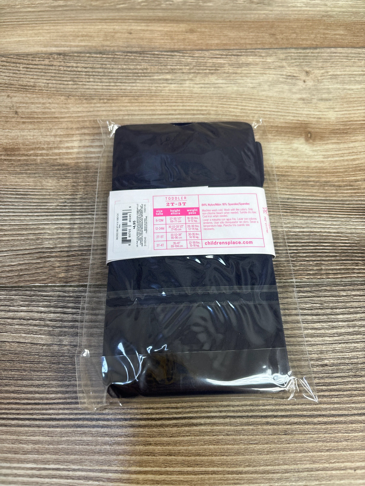 NEW Children's Place Girls Tights Navy sz 2T-3T