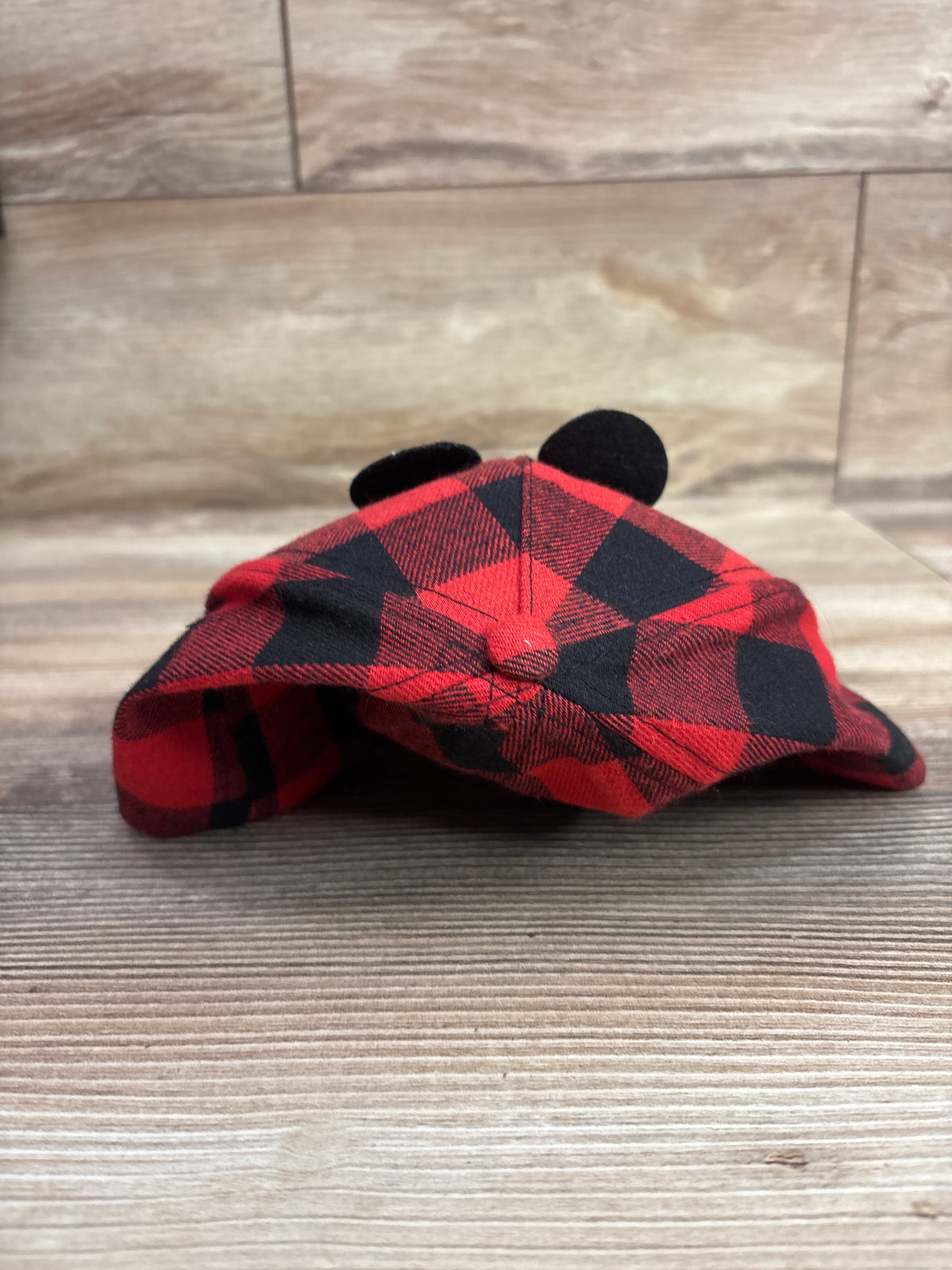 Disney Mickey Mouse Plaid Baseball Cap Red sz Toddler