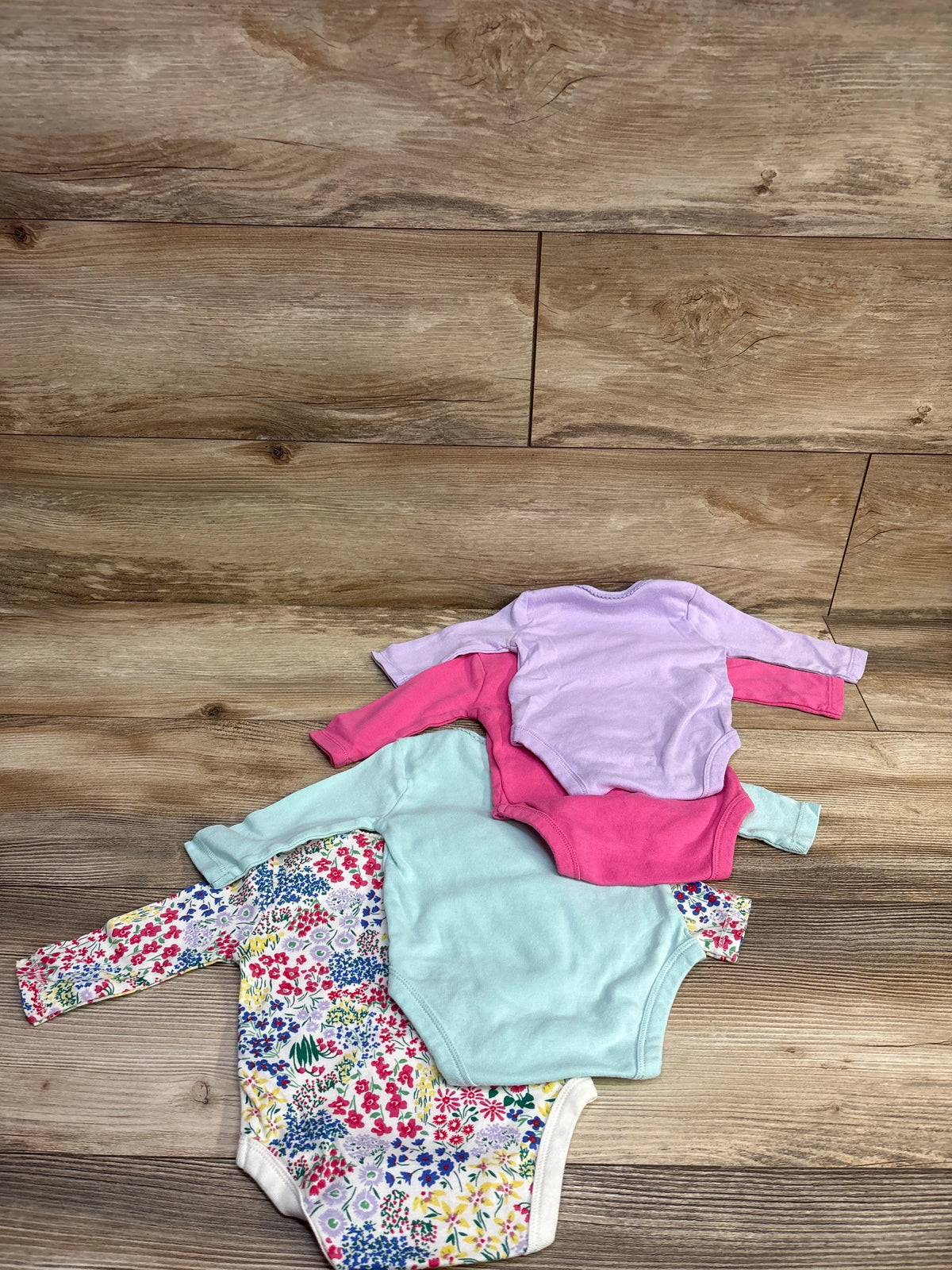 Wonder Nation 4pk Bodysuit Set Pink sz 0-3m