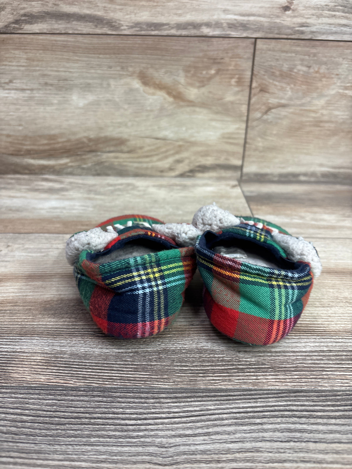 Dearfoams Lil Bear Slippers Green sz 7/8c