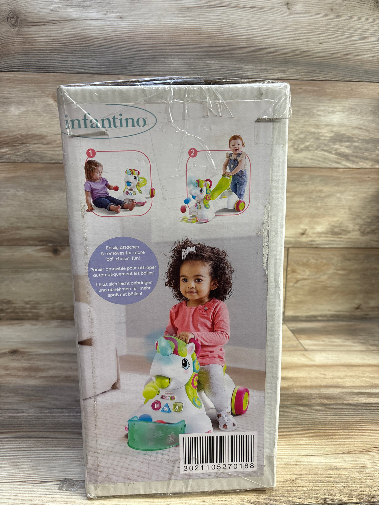 NEW Infantino 3-in-1 Sit, Walk, & Ride Unicorn