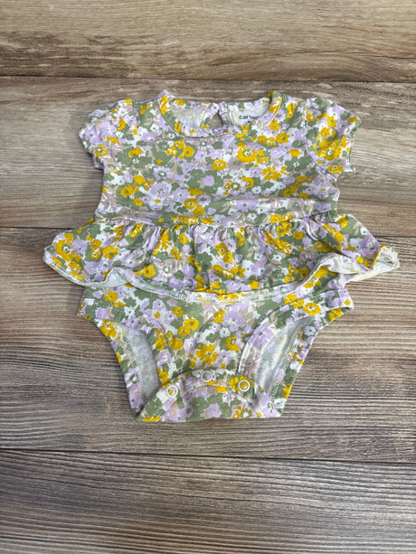 Carter's Floral Skirted Bodysuit Purple sz 3m - Me n Mommy To Be