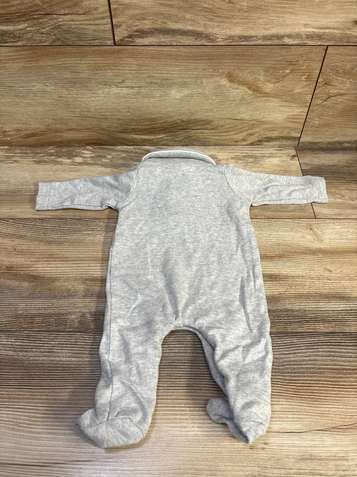 Edgehill Collection Polo Footed Coverall Grey sz Newborn