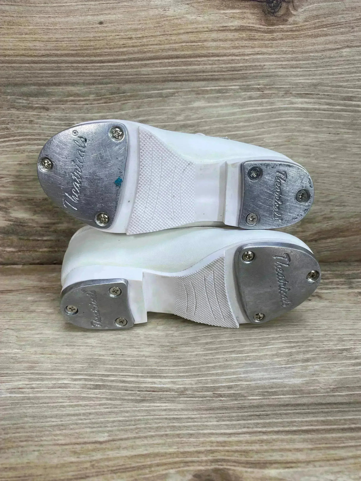 Theatricals Tap Buckle Shoes White Sz 6.5c - Me n Mommy To Be
