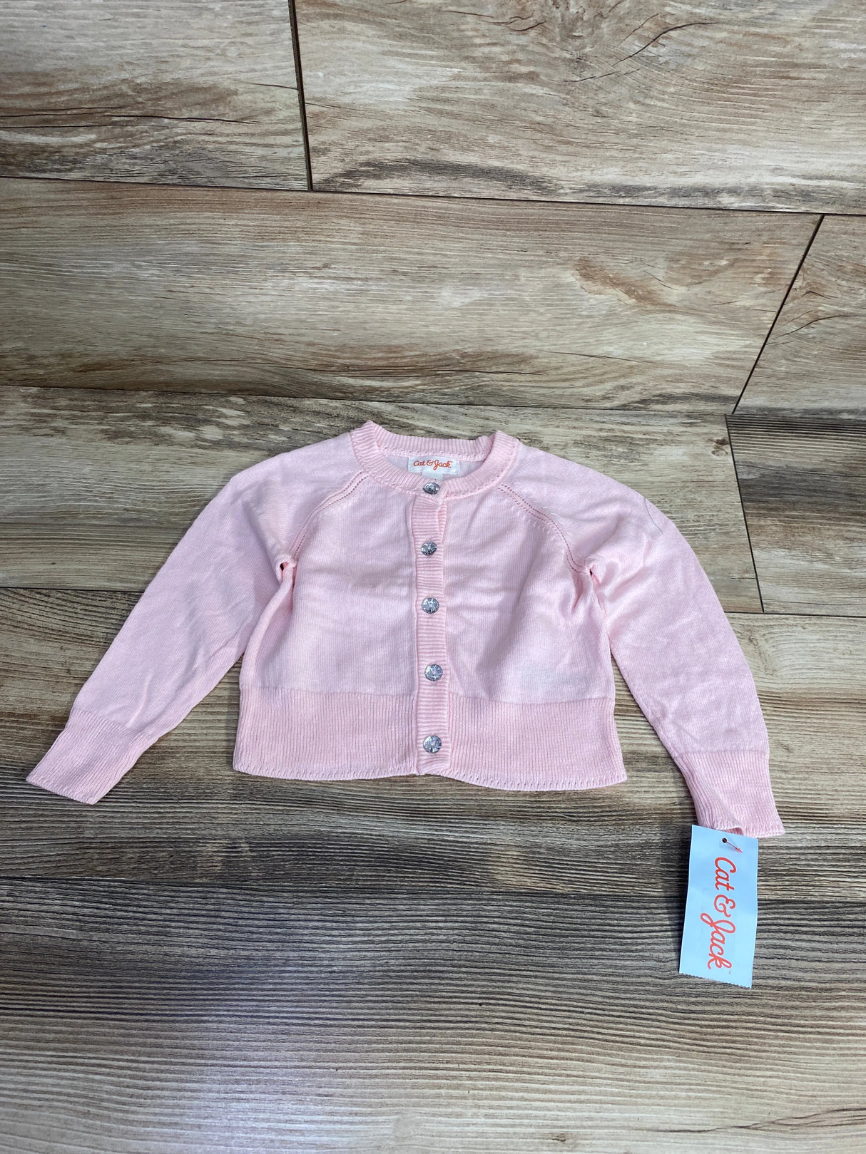 NEW Cat & Jack Button Front Cardigan Pink sz 12m