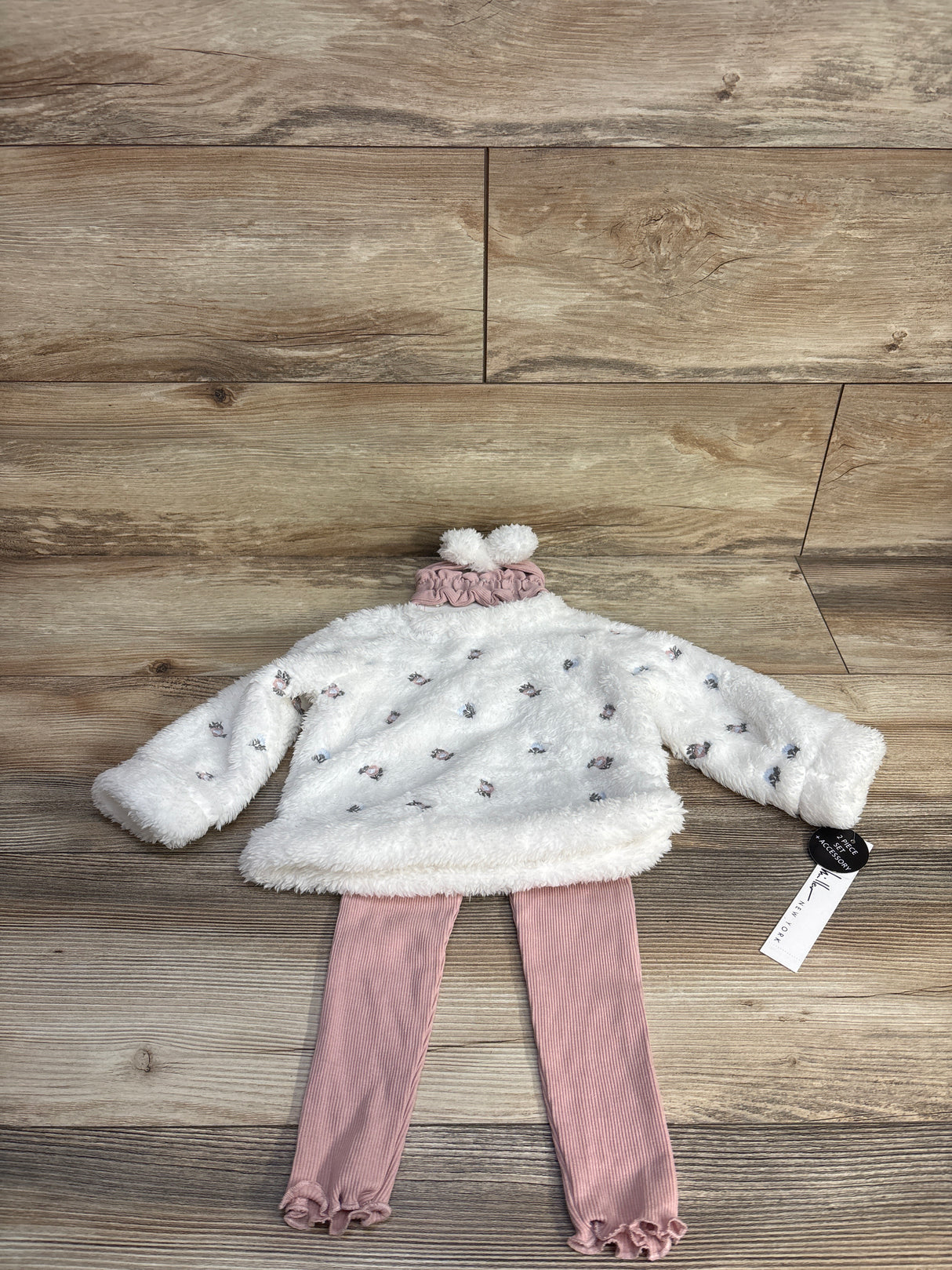 NEW Nicole Miller 3pc Set White sz 12m