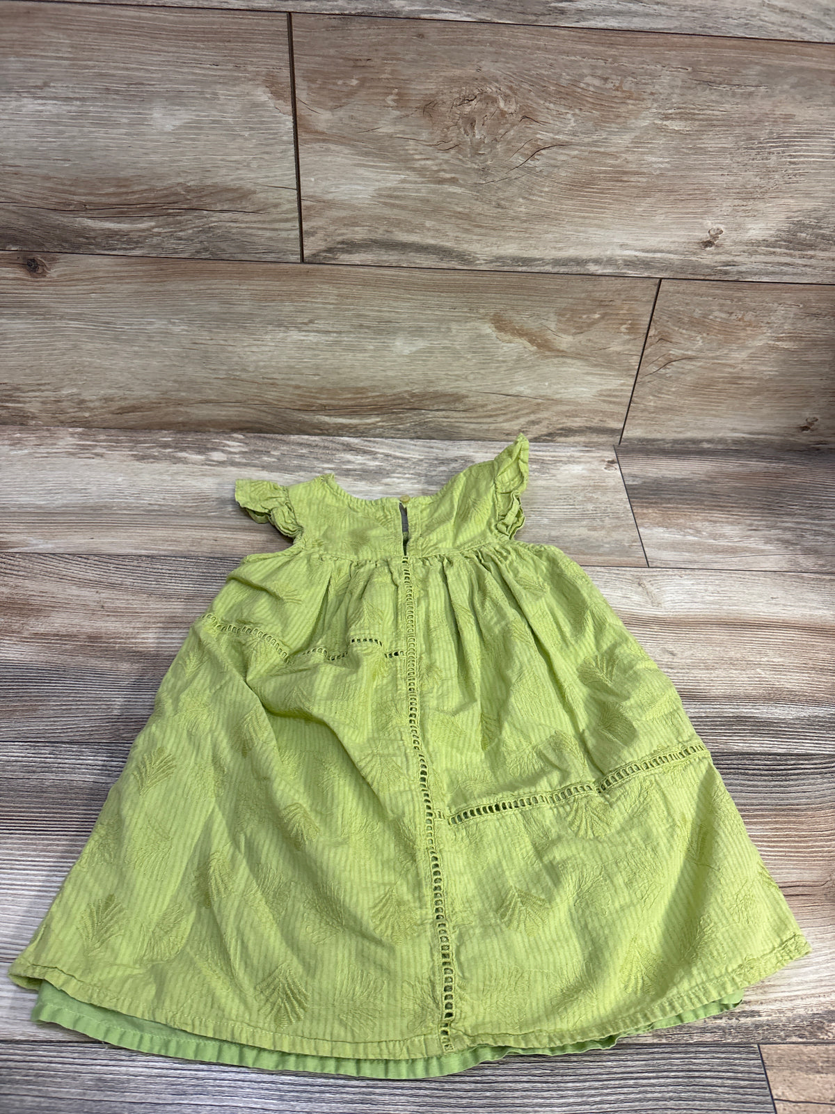 Mayoral Embroidered Sleeveless Dress in Apple Green sz 4T
