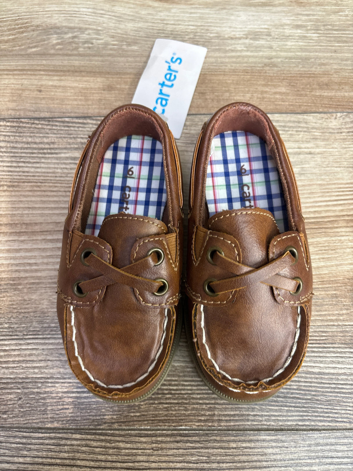 NEW Carter's Bauk Boat Shoes Brown sz 6c