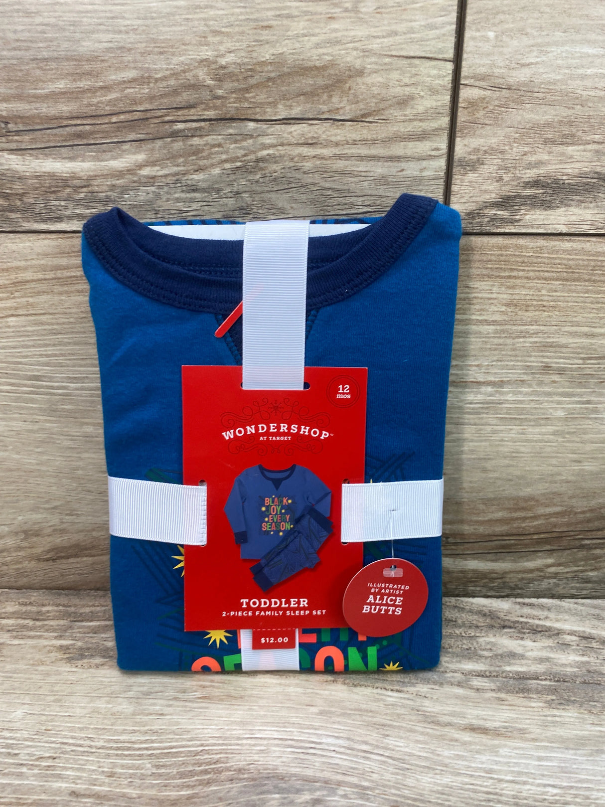 NEW Wondershop Black Joy Every Season Pajama Set Blue sz 12m - Me n Mommy To Be