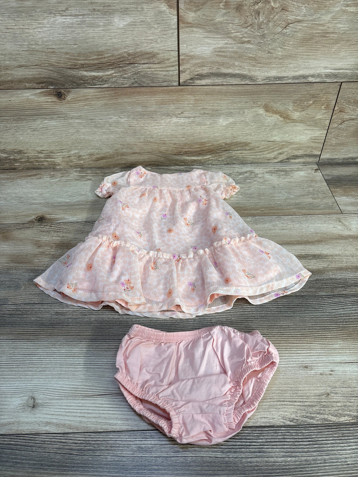 Just One You 2pc Floral Dress & Bloomers Set Pink sz 6m