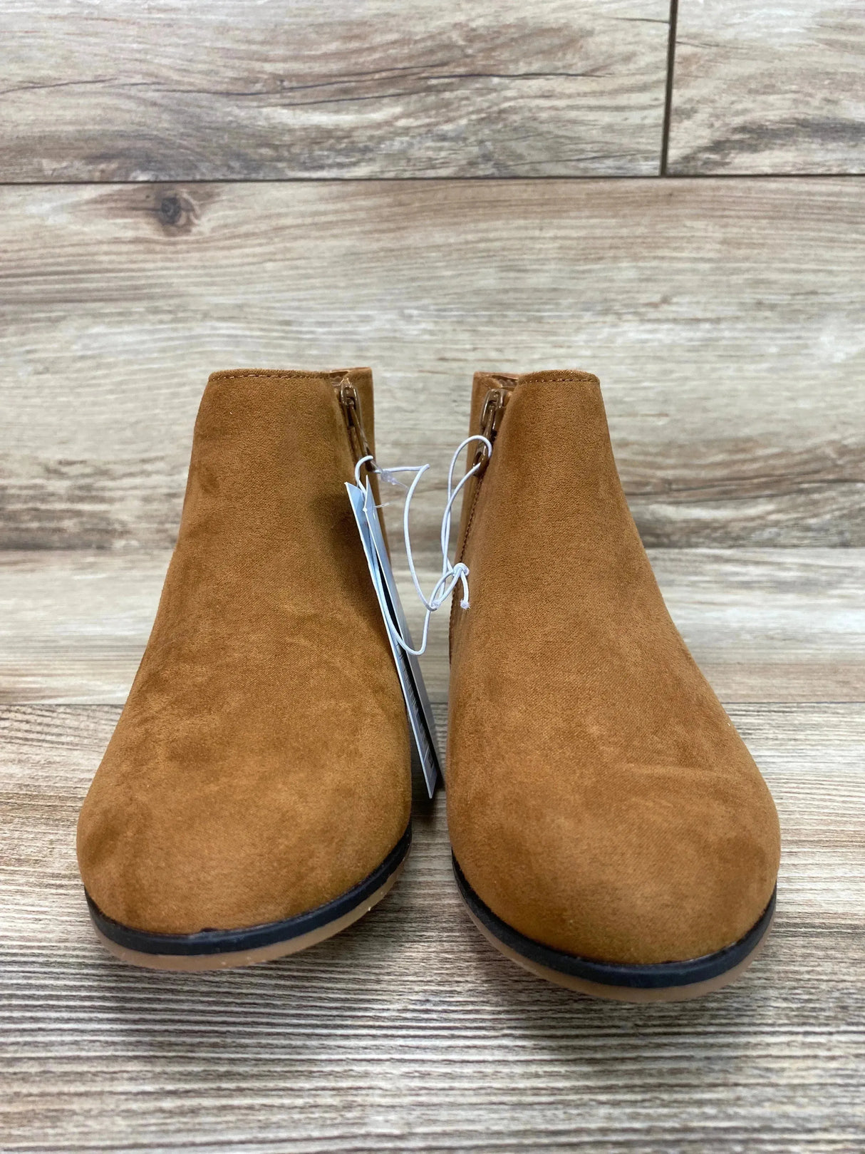 NEW Cat & Jack Girls' Opal Zipper Booties Cognac Sz 1Y - Me n Mommy To Be