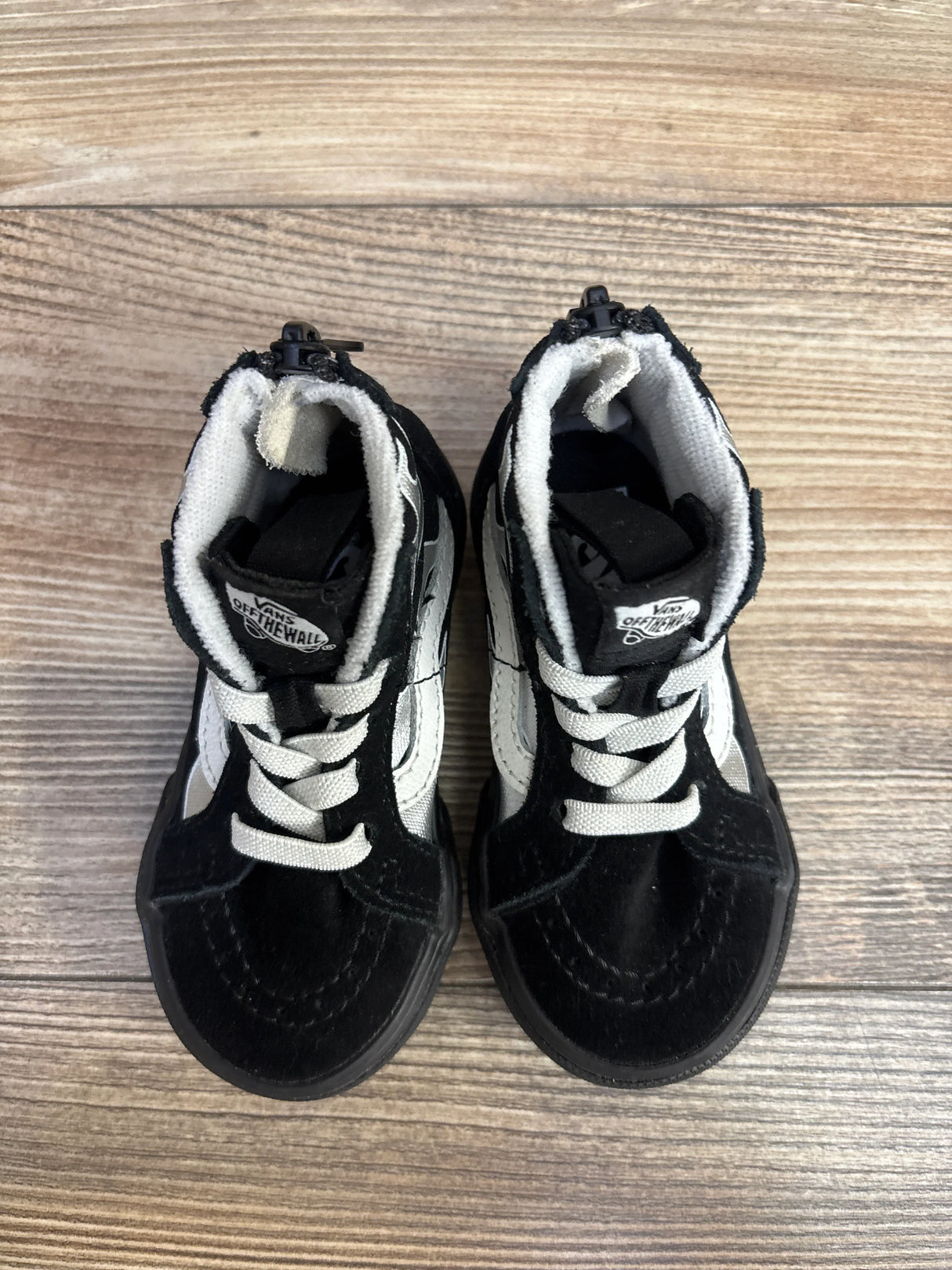 Vans Sk8-Hi Zip 'Metallic Flame' Sneakers, Black sz 5c