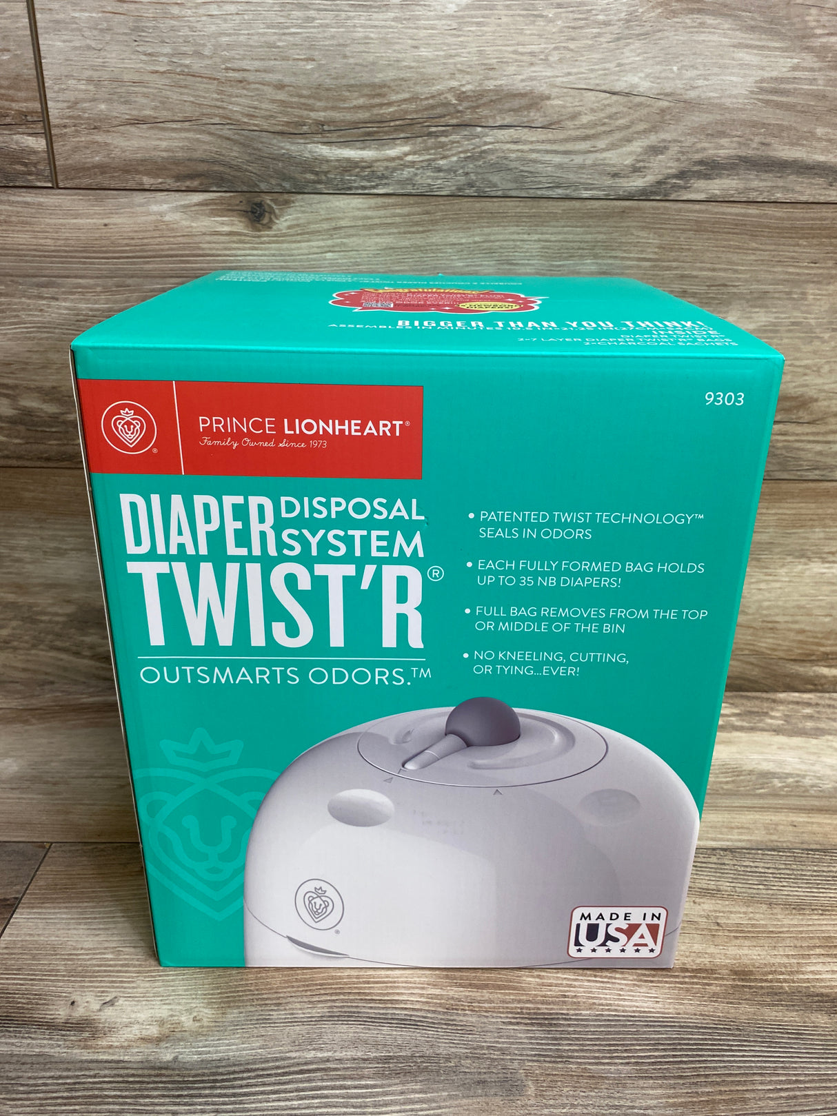 NEW Prince Lionheart Diaper Twist'r Diaper Pail