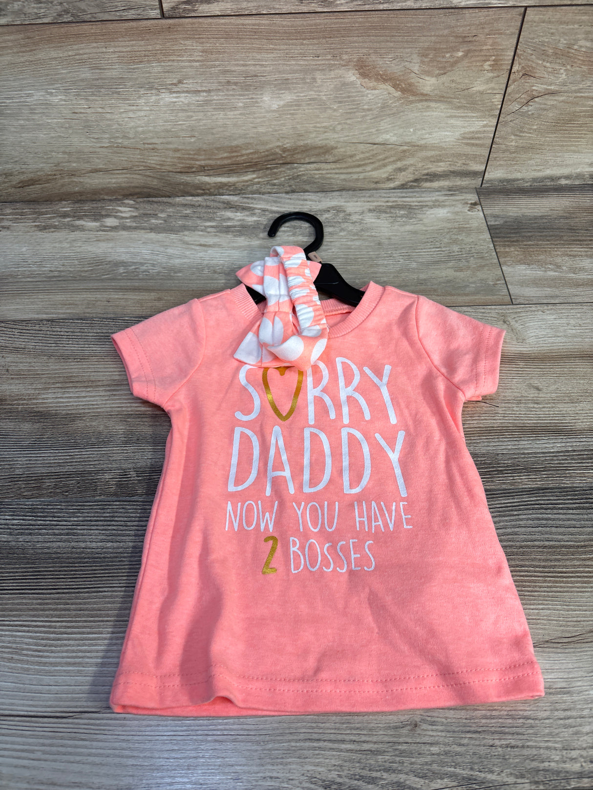 NEW Start Up Kids 2pc Shirt & Headband Set Pink sz 2T