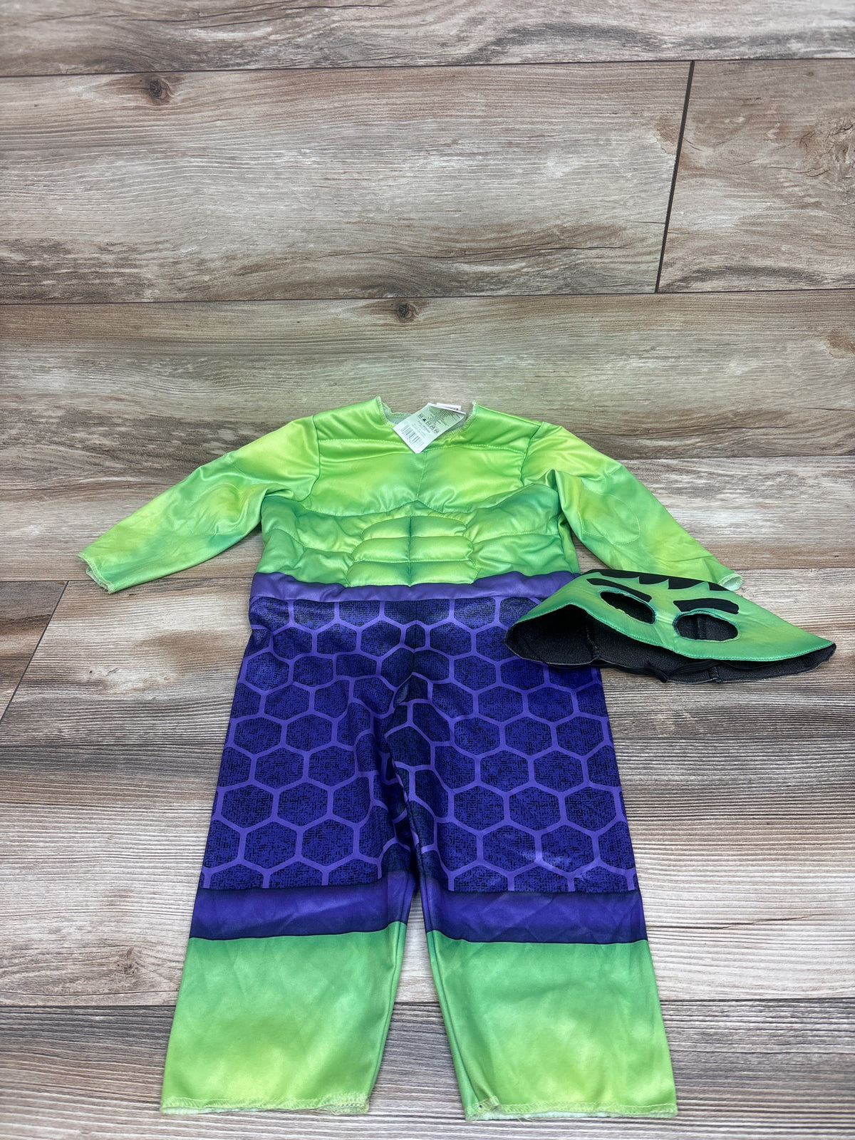 Jazwares Costume Play 2pc Hulk Costume Green sz 2T