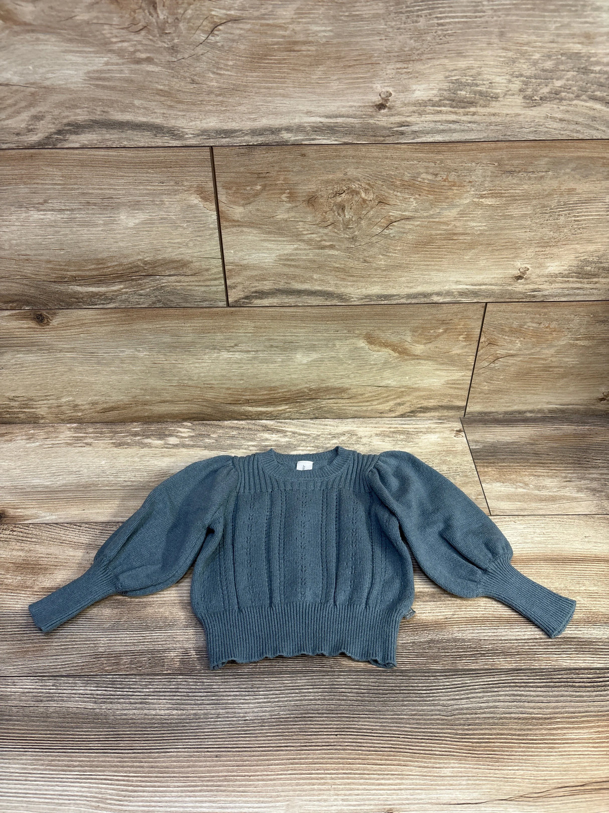 Modern Moments Knit Puff Sleeve Sweater Blue sz 12m