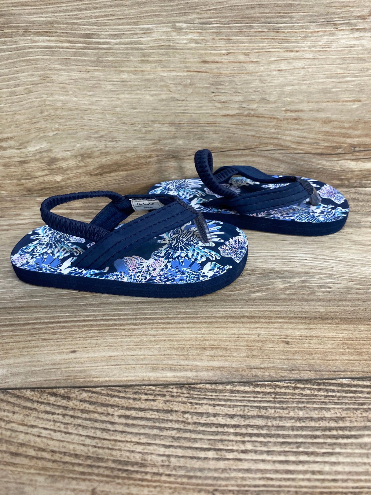 Carter's Arely Flip Flops Navy sz 5/6c - Me n Mommy To Be