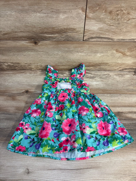 Counting Daisies Floral Dress Green sz 2T - Me n Mommy To Be