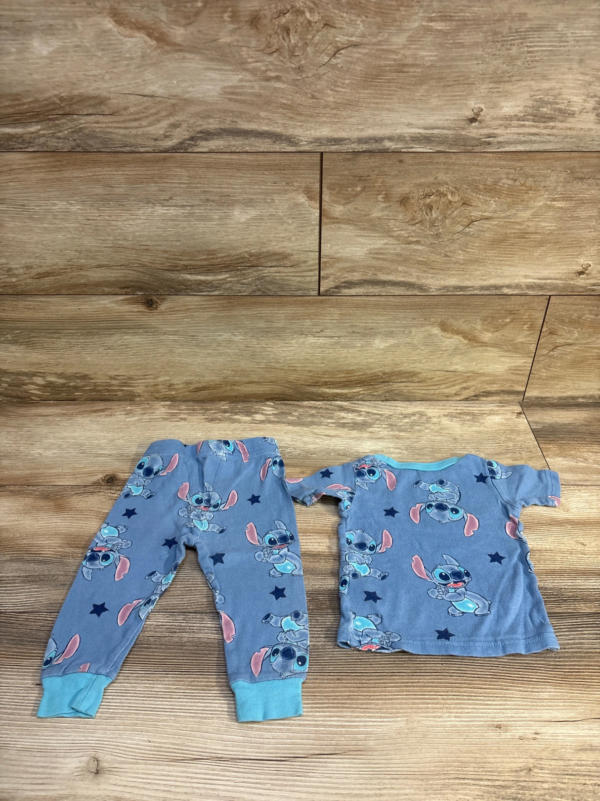 Disney Stitch 2pc Pajama Set Blue sz 18m