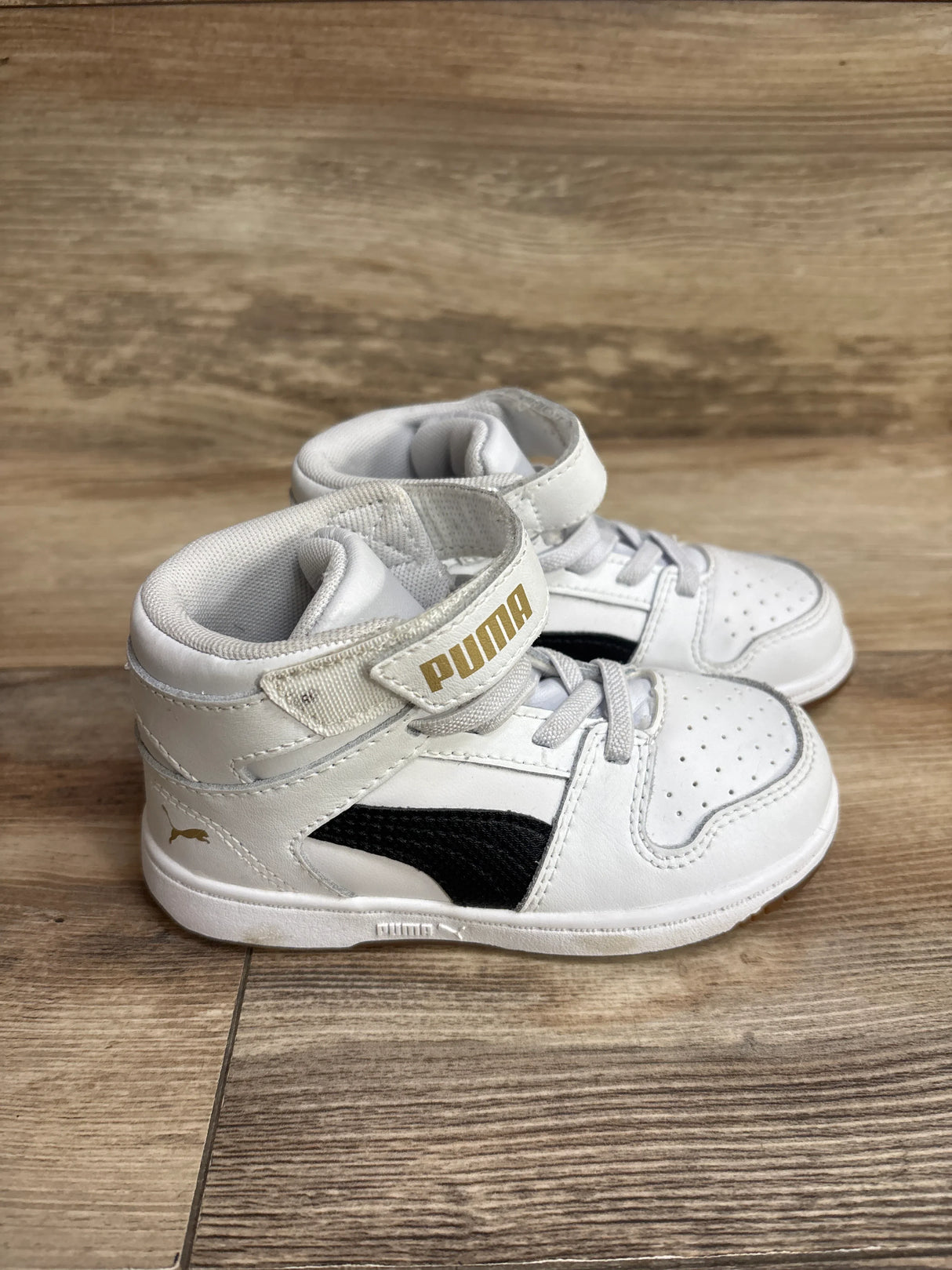 Puma Rebound LayUp Mid Sneakers White sz 9c