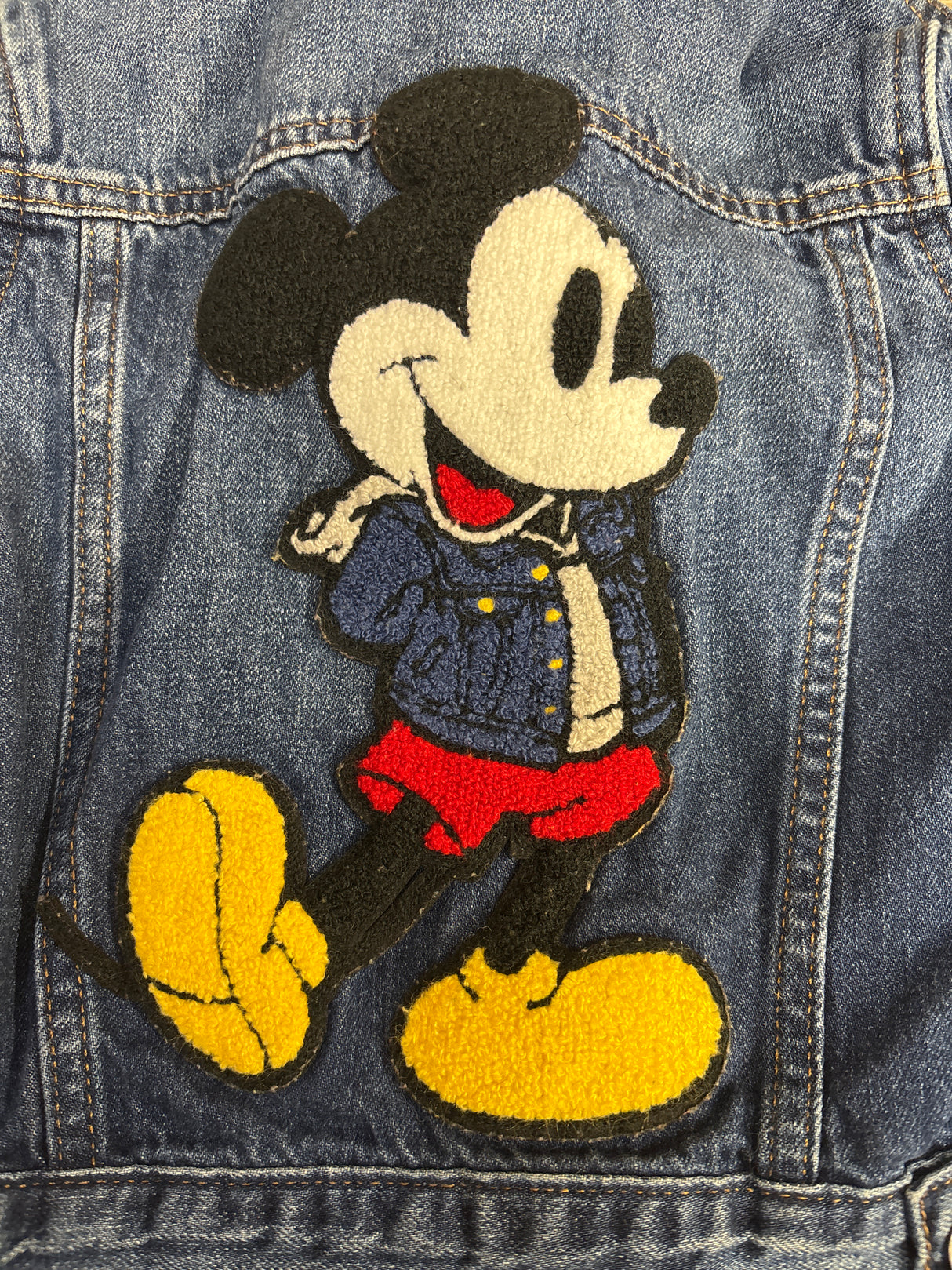 Gap × Disney Mickey Mouse Icon Denim Jacket Blue sz 4T