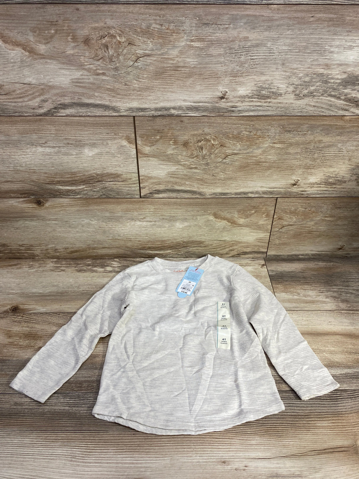 NEW Cat & Jack Ribbed Shirt Beige sz 4T