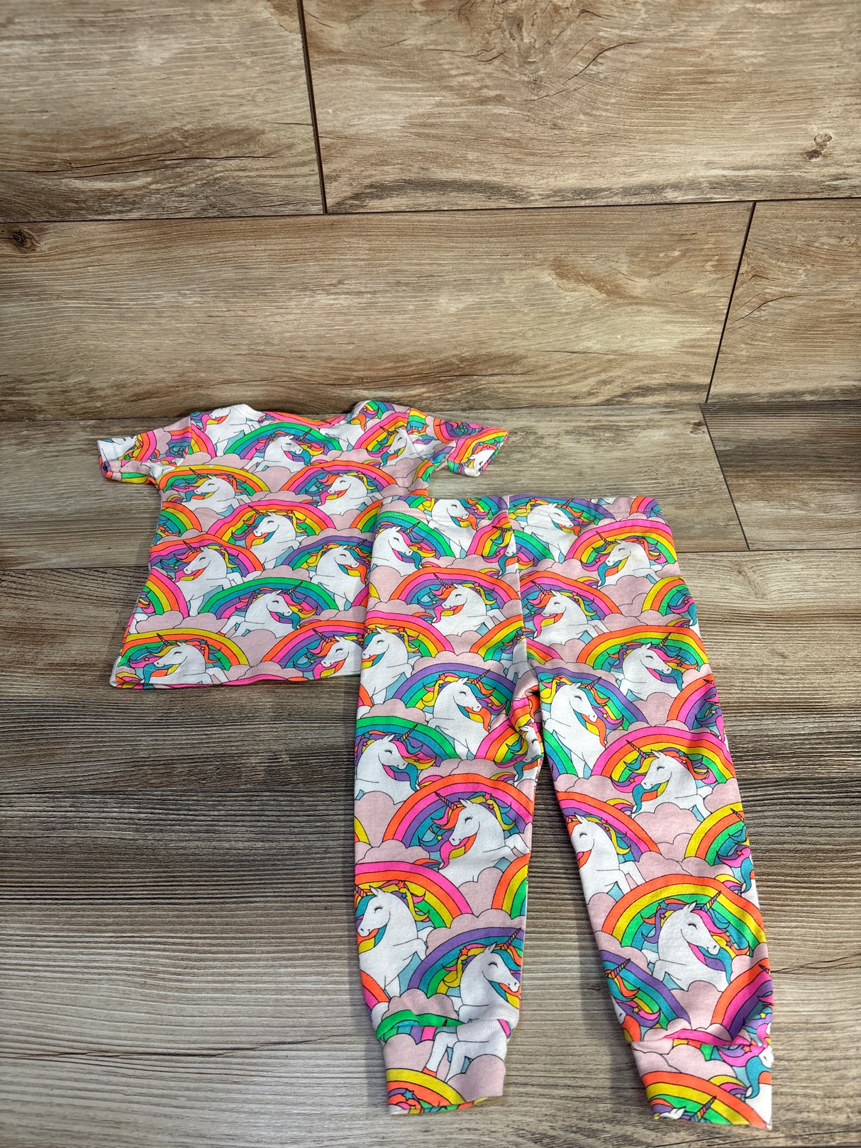 Children's Place 2pc Unicorn Pajama Set Pink sz 12-18m