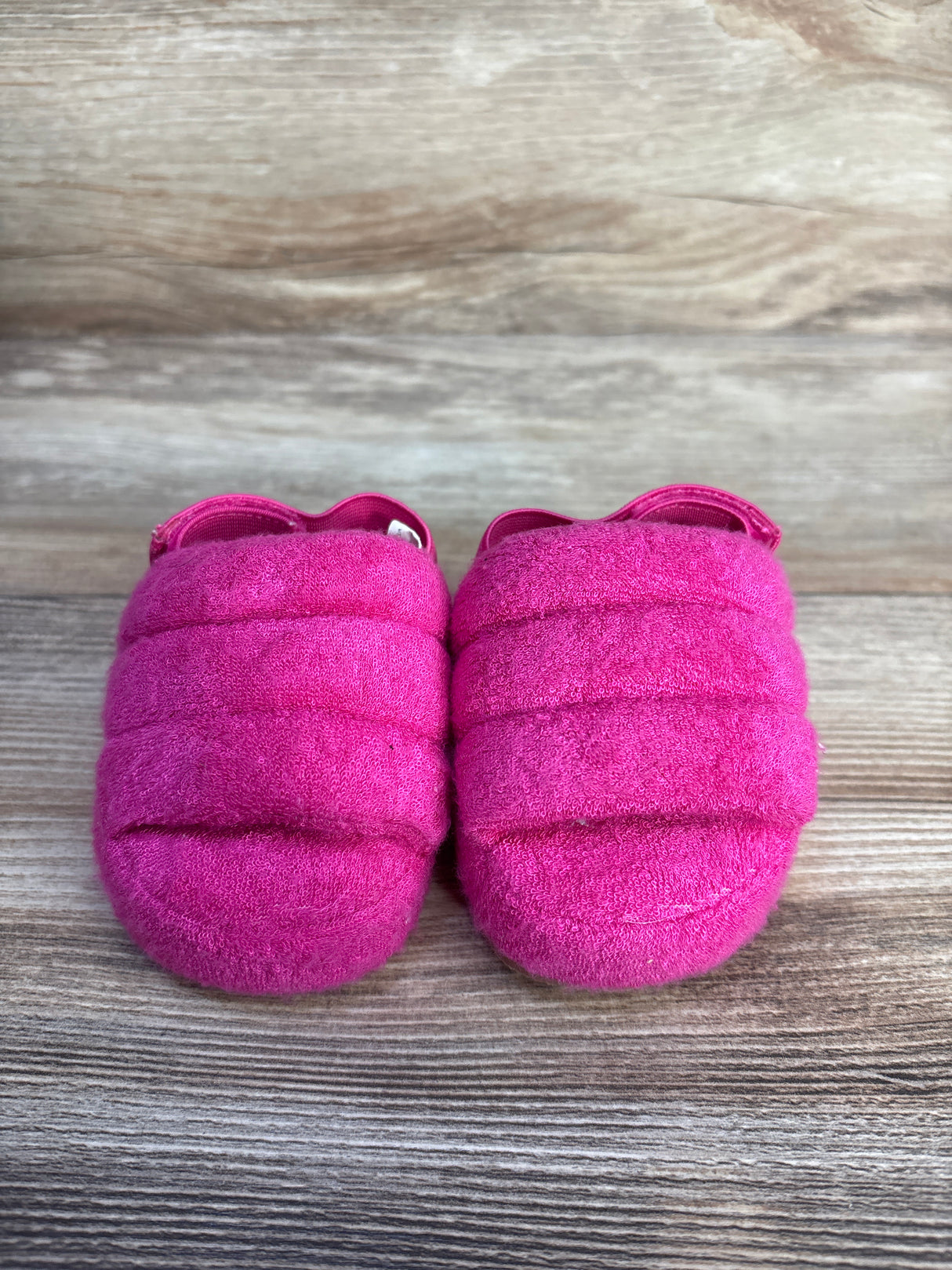Baby Gap Plush Slide Sandals Hot Pink sz 3-6m (2c)