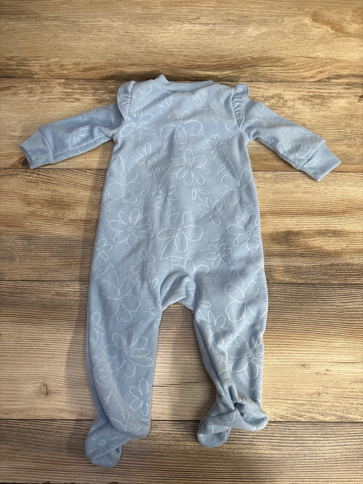 Carter's Floral Blanket Sleeper Blue sz 6m