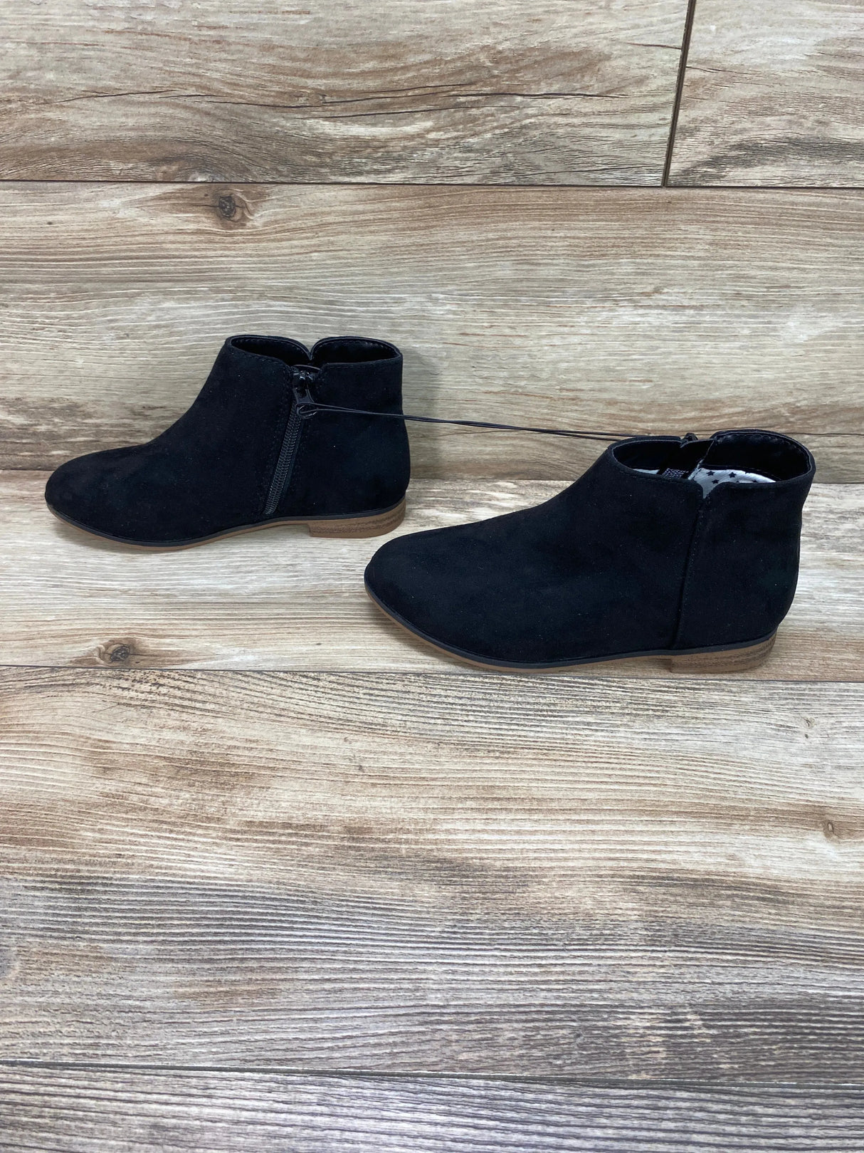 NEW Cat & Jack Penelope Zipper Boots Black Sz 1Y - Me n Mommy To Be