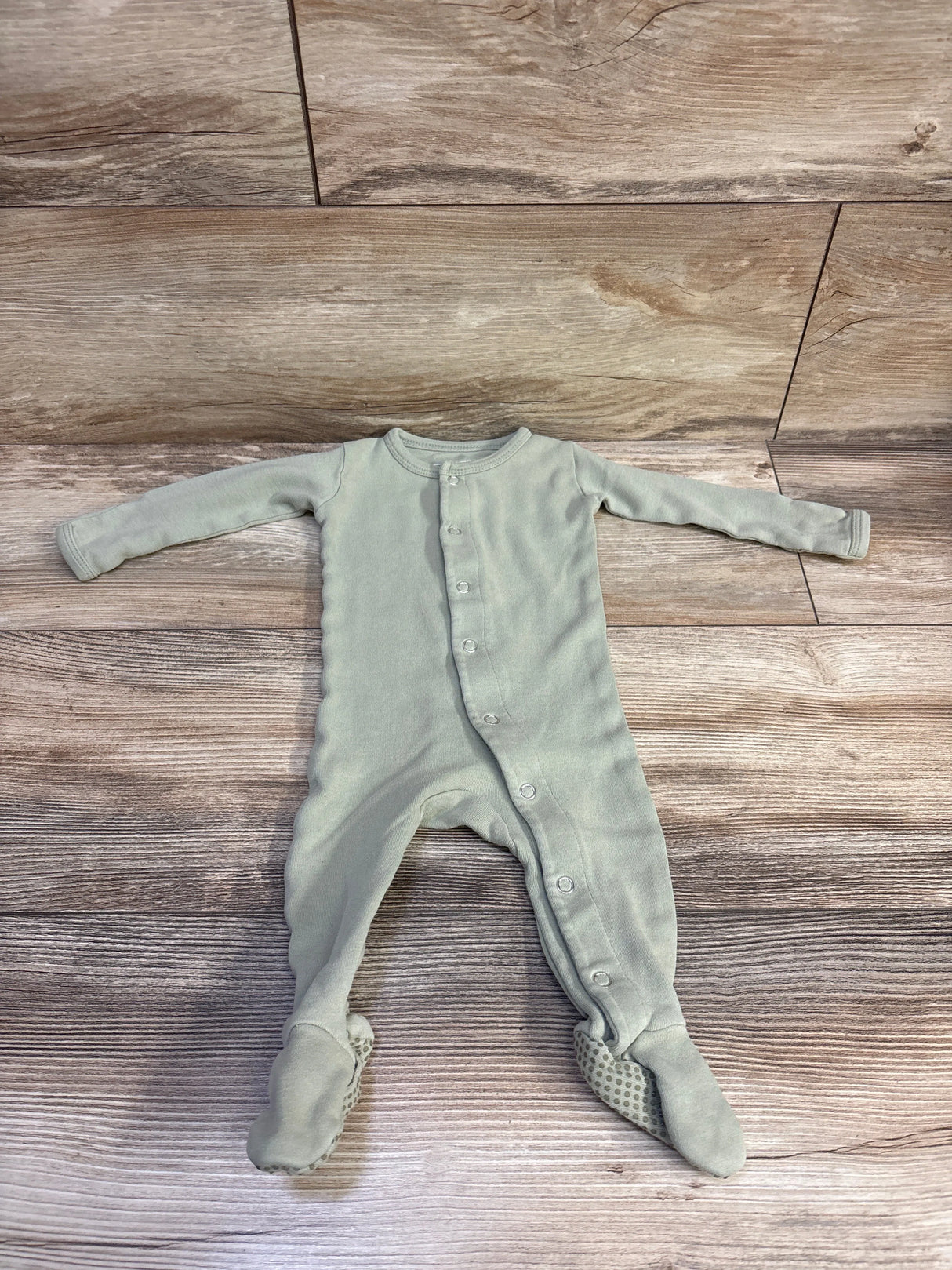 L'oved Baby Organic Snap Sleeper Green sz 0-3m