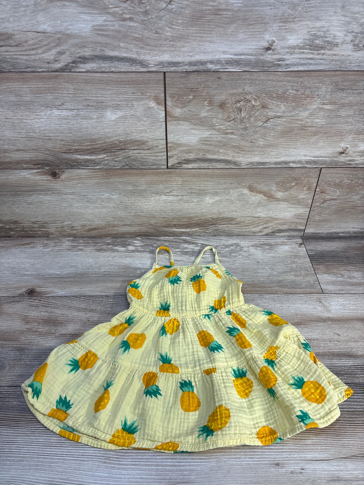 Cat & Jack Muslin Tank Dress Yellow sz 2T