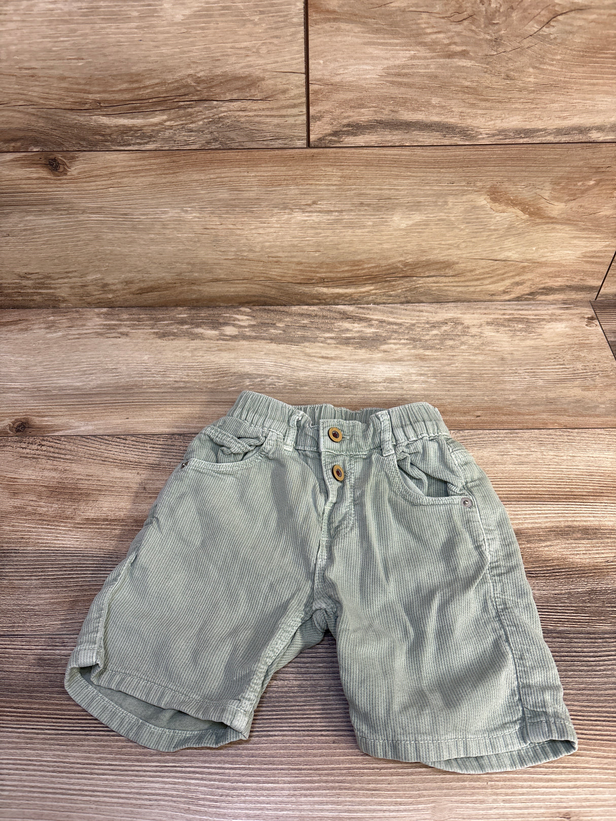 Zara Corduroy Shorts Green sz 4T