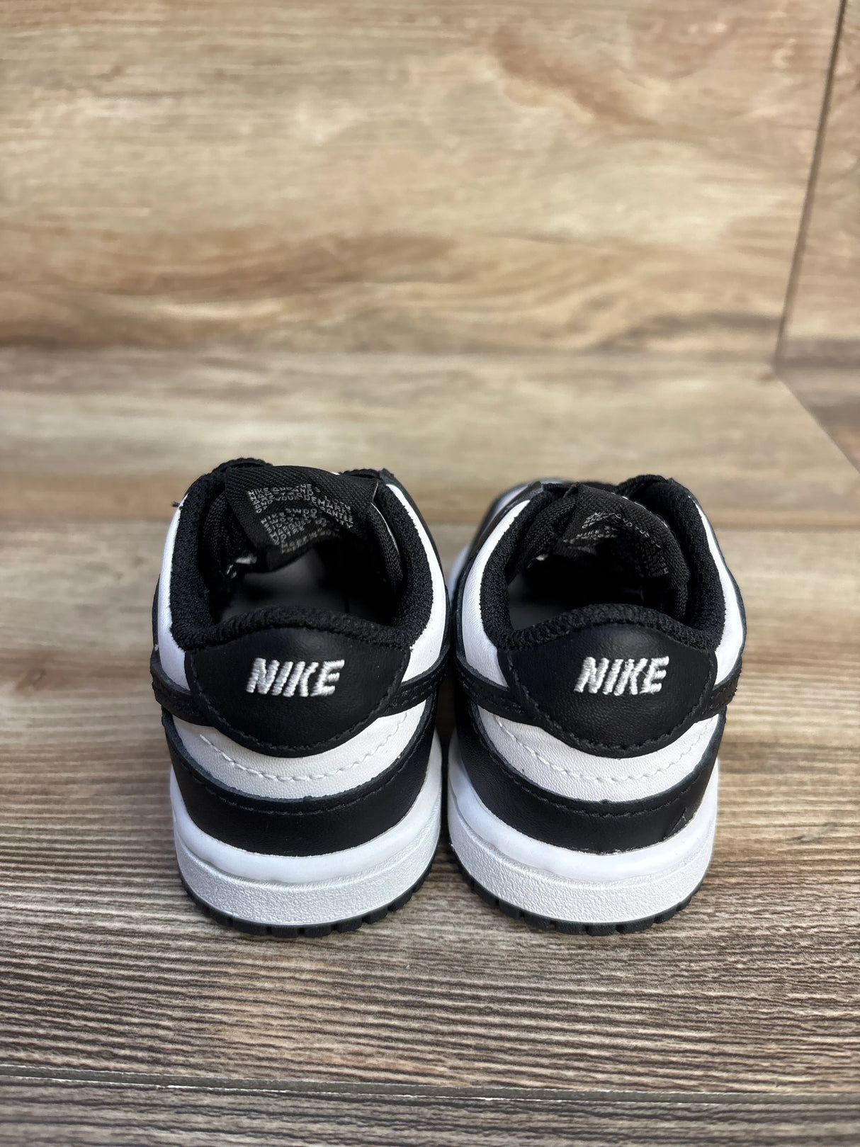 Nike Dunk Low TD 'Black White' Sneakers sz 4c