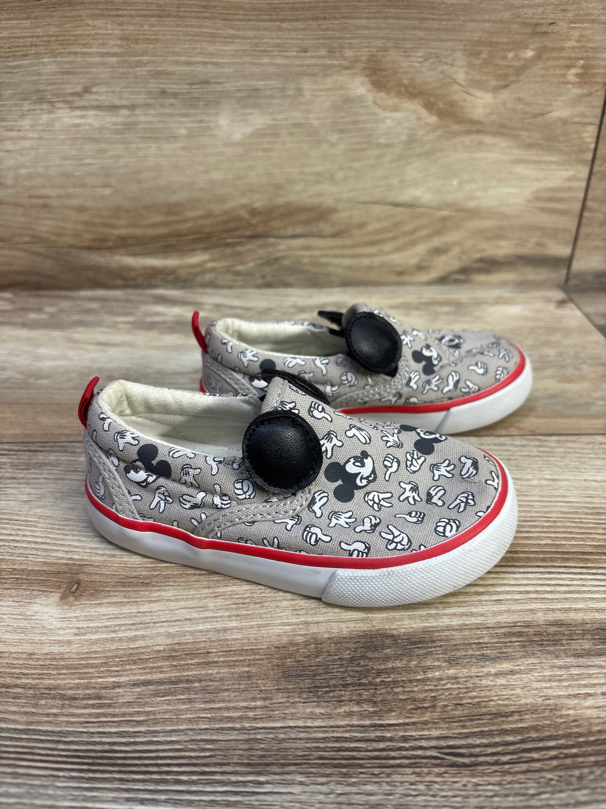 Baby Gap x Disney Mickey Mouse Slip On Sneakers Grey sz 6c