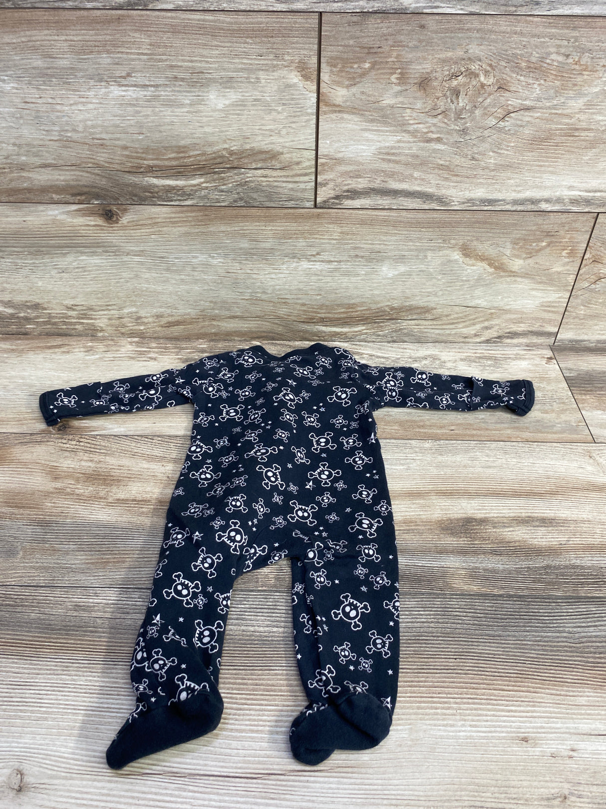 Honest Baby Skull & Crossbones Black sz 0-3m