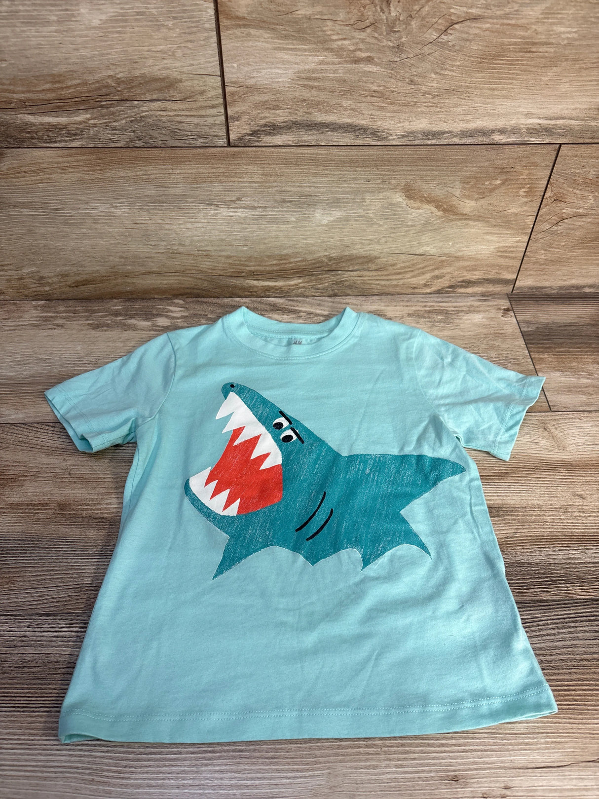 H&M Shark Shirt Blue sz 3/4T